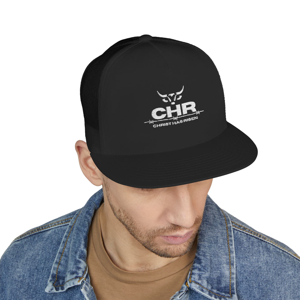 CHR Distressed Logo Trucker Cap — Embroidered Mesh Hat